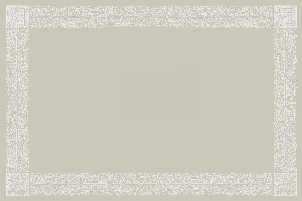 Vintage botanical frame background design