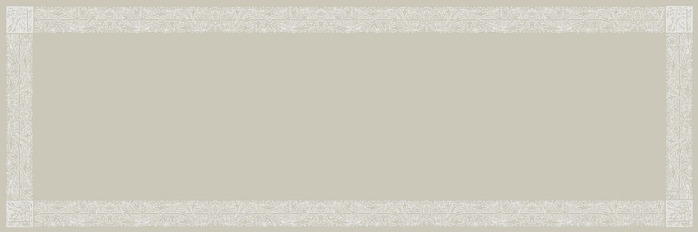 Vintage botanical frame background for banner