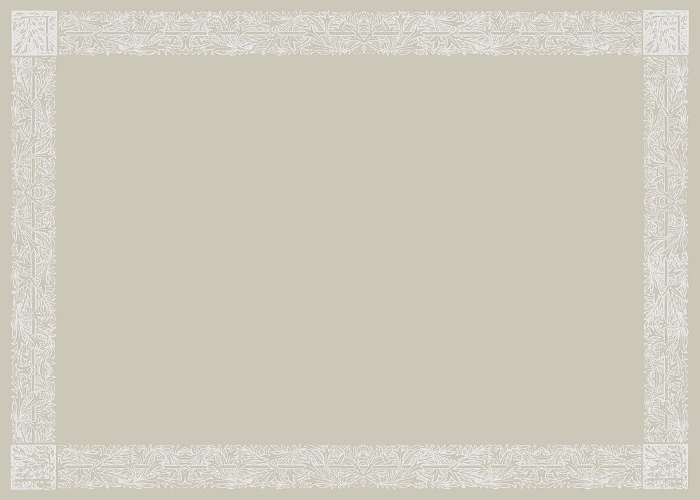 Vintage botanical frame background design