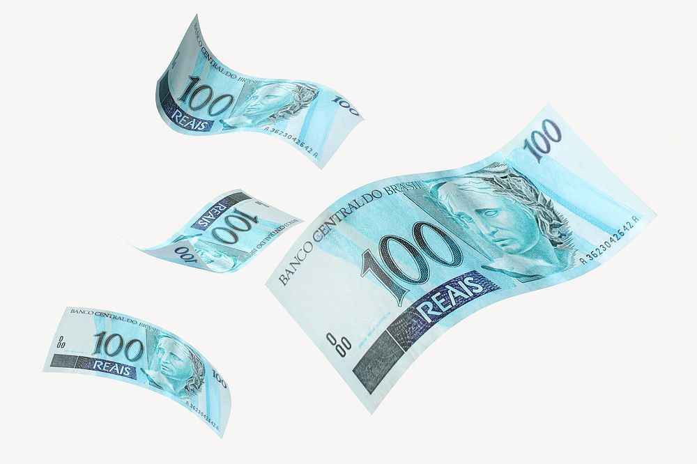 Brazilian real 100 bank notes