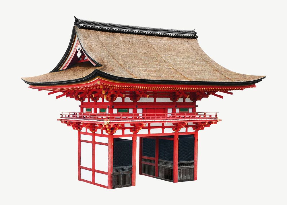 Japanese temple Kiyomizu-dera collage element psd