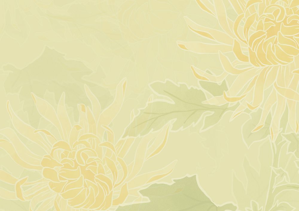 Yellow floral background design