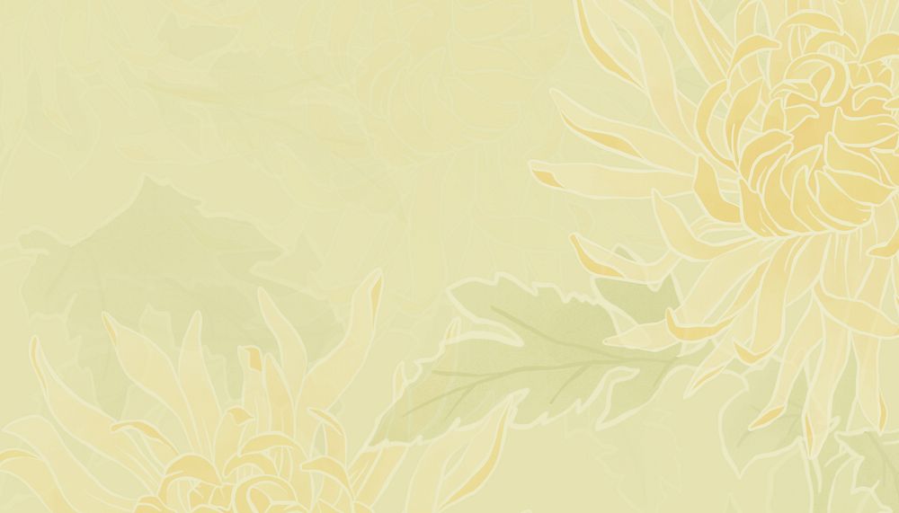 Yellow floral background design