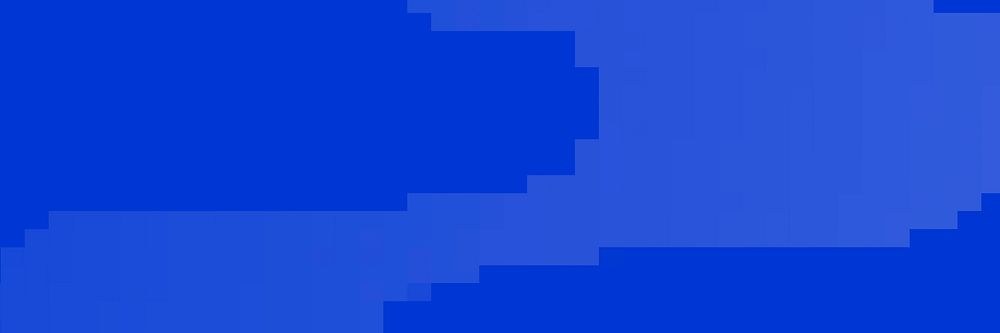 Blue pixelated wave background for banner