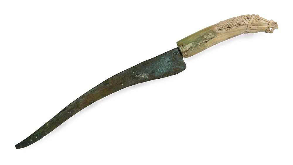 Knife with Handle in the Form of a Horse's Head