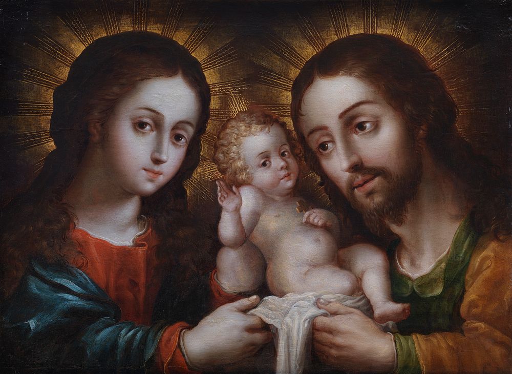 The Holy Family (La Sagrada Familia) by Nicolas Rodriguez Juarez