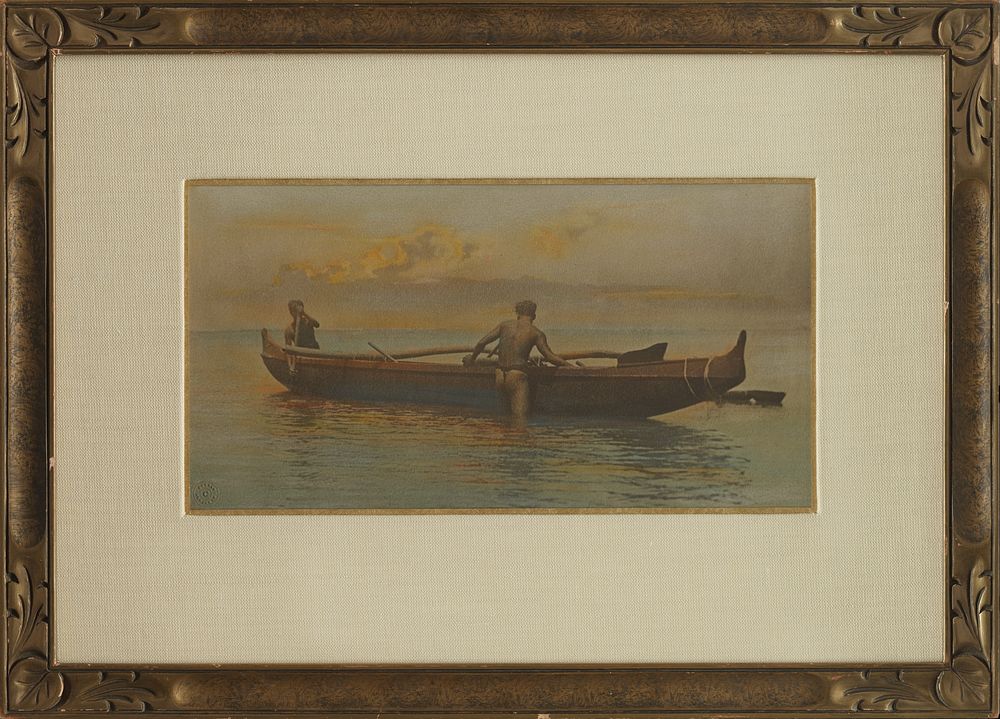 Hawaiian's Canoe, Kane'ohe Bay by A R Gurrey Jr