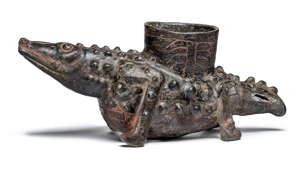 Vessel in Form of a Crocodile