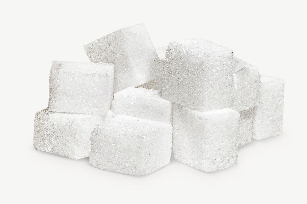 Sugar cubes pile psd