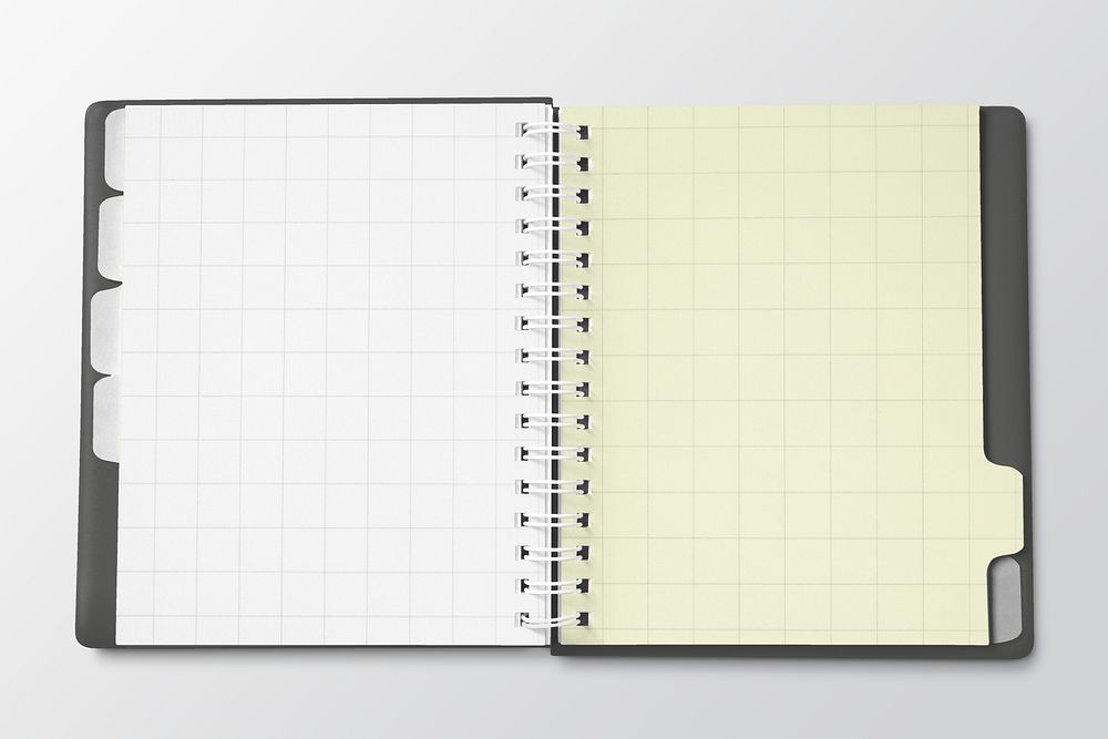 Planner journal book pages with design space