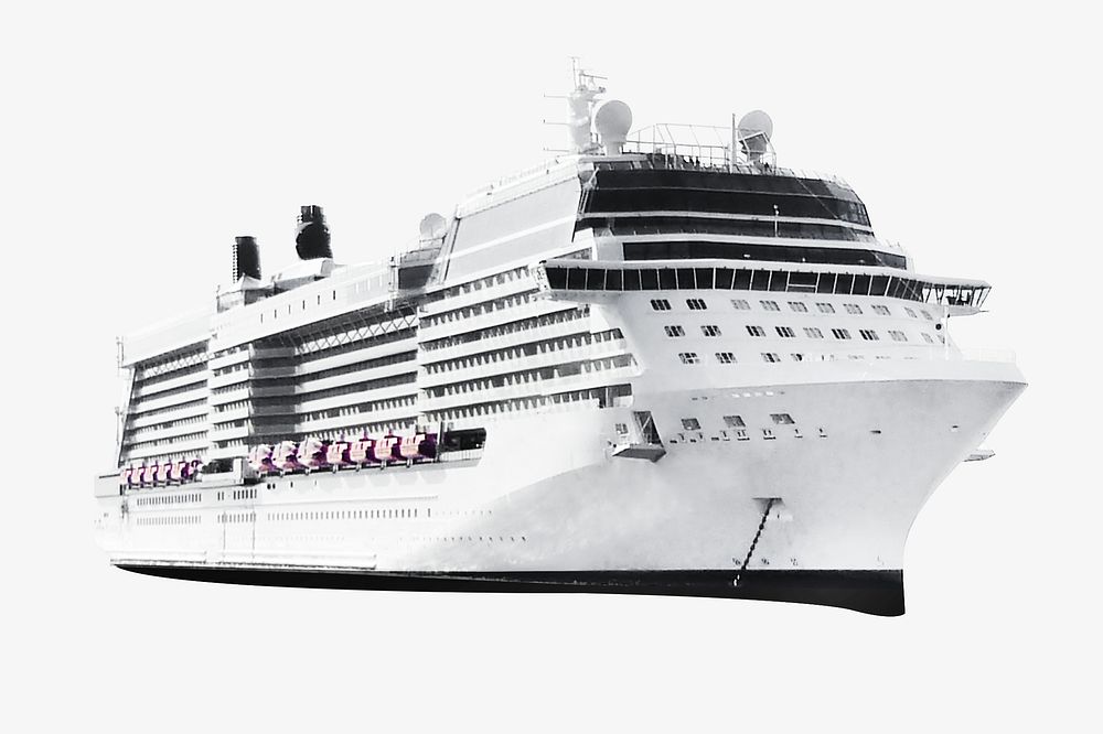 Big white cruise ship