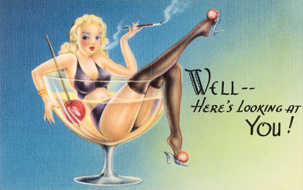 Well - here's looking at you! (1930&ndash;1945) chromolithograph.  Original public domain image from Digital Commonwealth.…