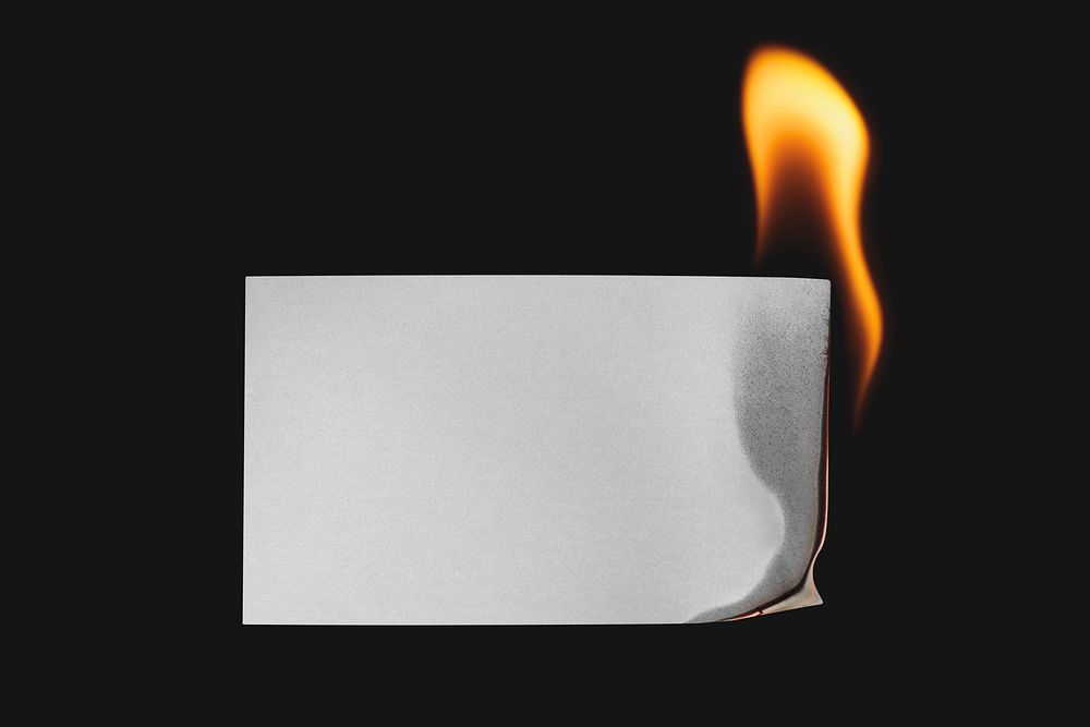 Business card mockup, realistic flame psd with blank design space