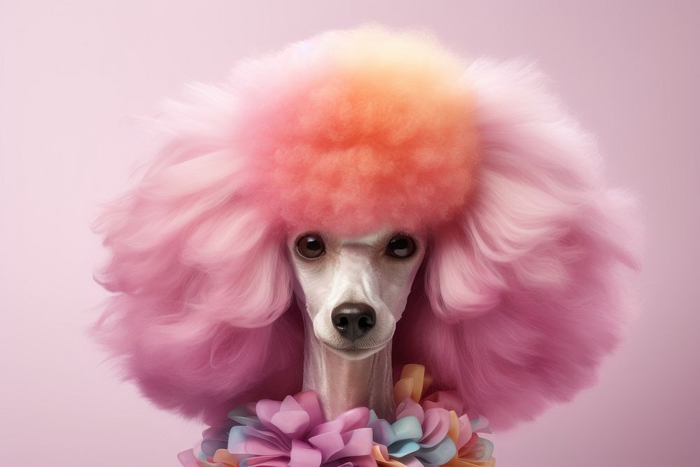 Poodle portrait mammal animal