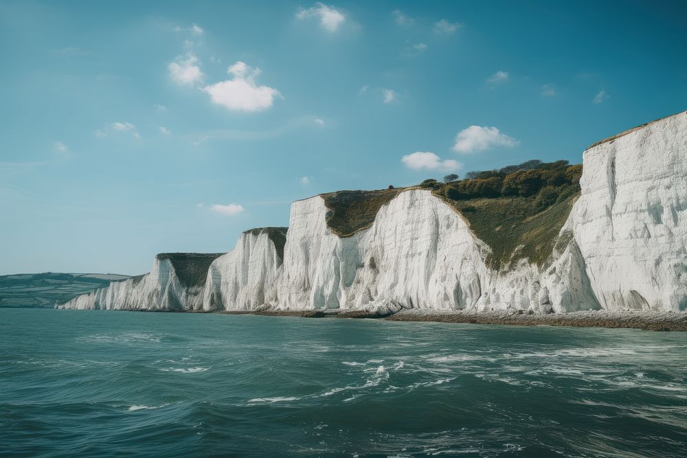 Landmark cliff day tranquility. AI generated Image by rawpixel.