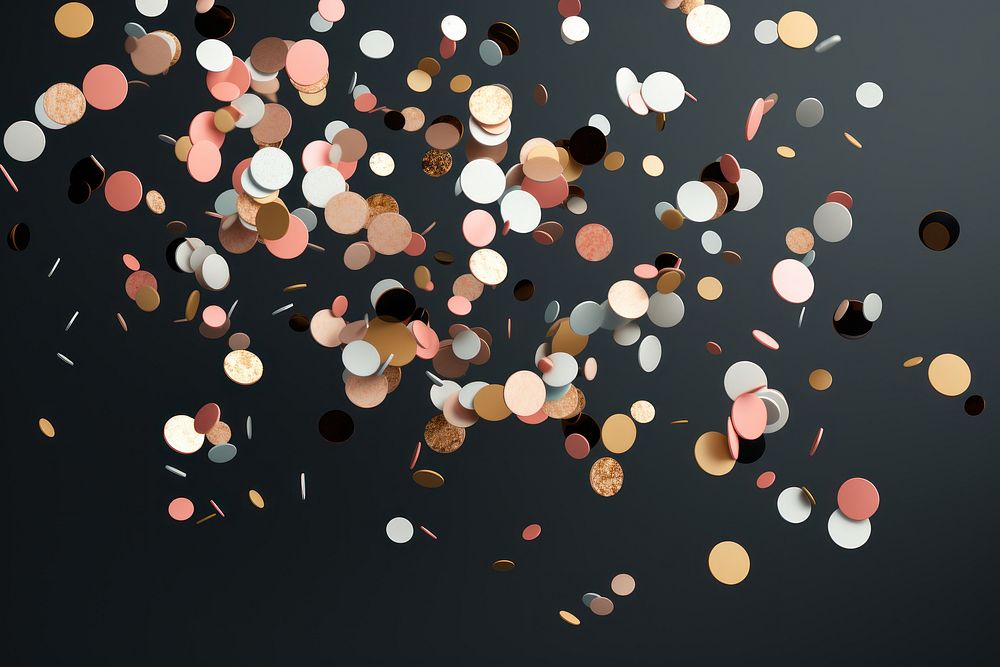 Confetti backgrounds celebration decoration. AI generated Image by rawpixel.
