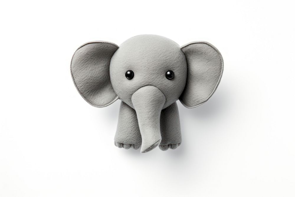 Elephant toy wildlife cartoon. 