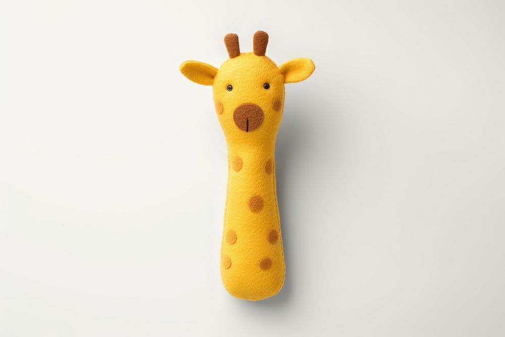 Toy giraffe animal plush. 