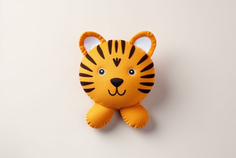 Toy plush tiger cute. AI generated Image by rawpixel.
