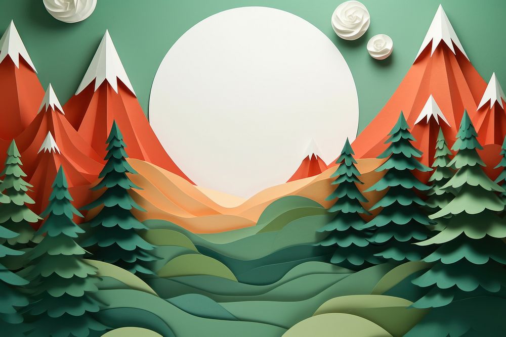 Landscape christmas graphics festival. AI generated Image by rawpixel.