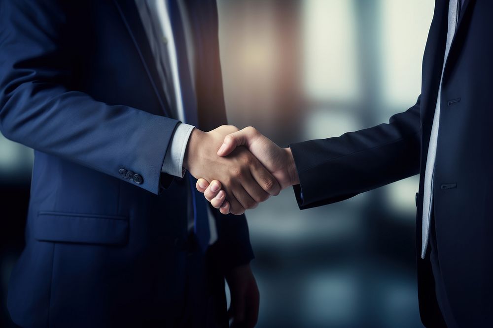 Hand handshake adult agreement. AI generated Image by rawpixel.