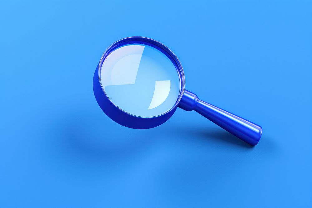 Magnifying blue circle number. AI generated Image by rawpixel.