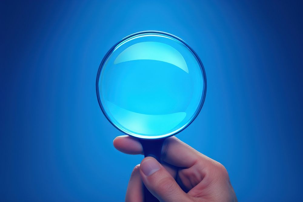 Transparent magnifying holding glass. AI generated Image by rawpixel.
