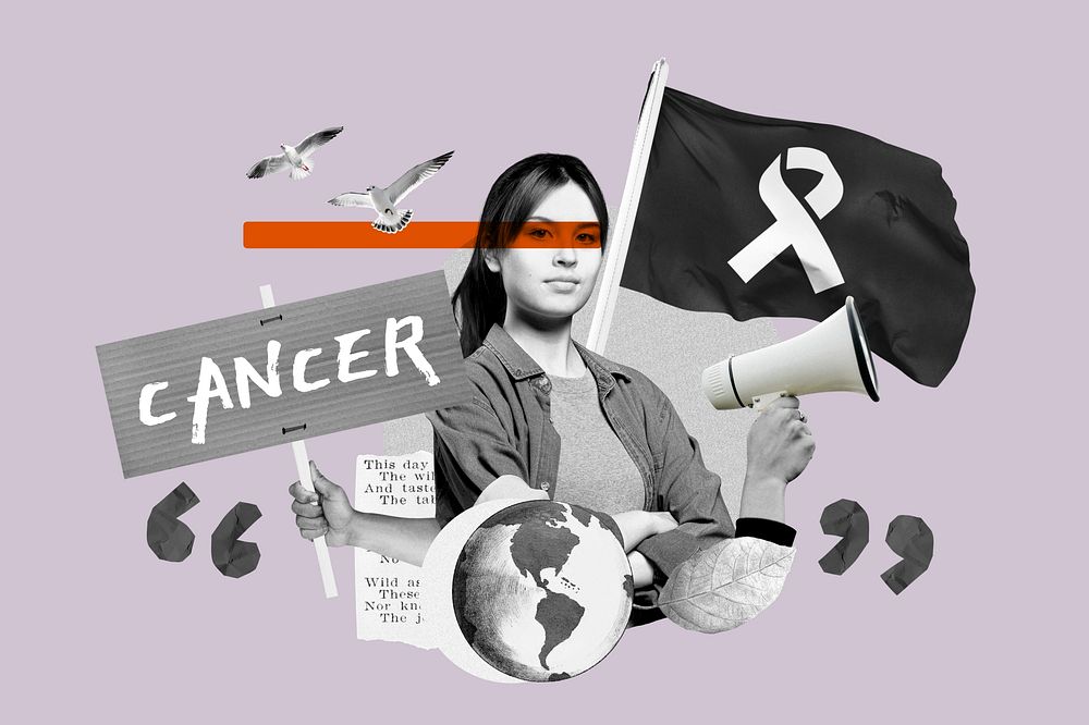 Cancer word, women's health protest remix