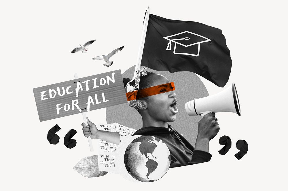Education for all, equal rights protest remix