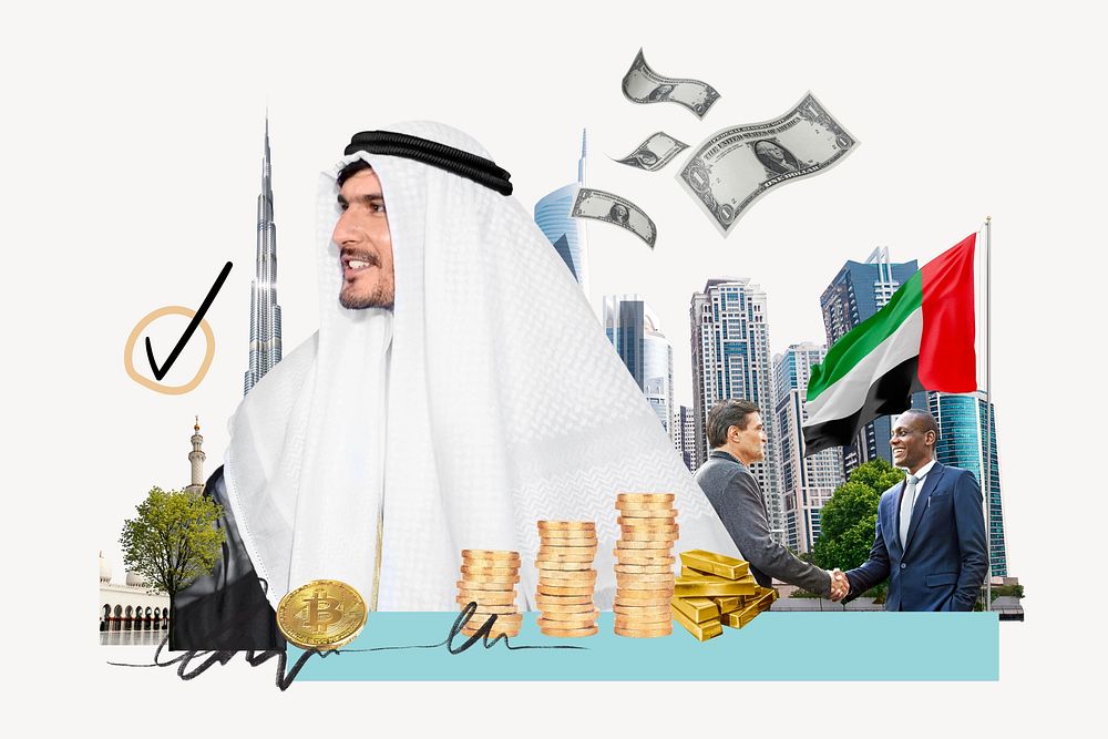 UAE investment, money finance collage