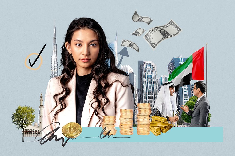 UAE investment, money finance collage