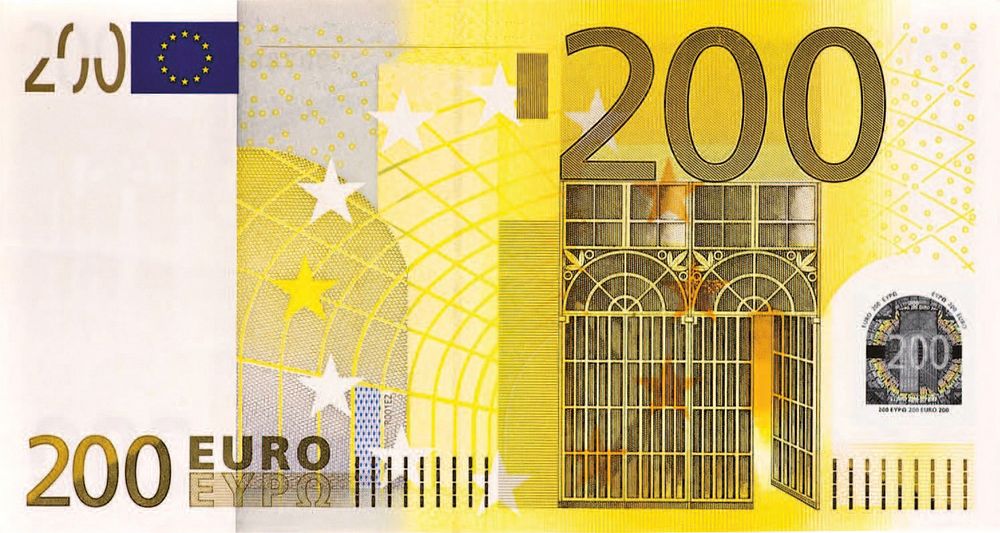 200 Euros bank note