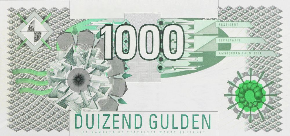 Netherlands 1000 gulden bank note
