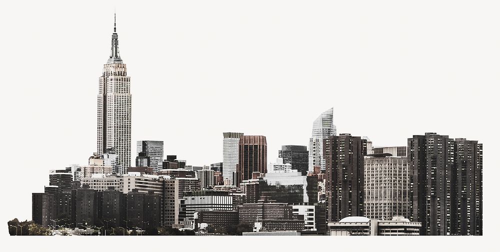 New York monochrome cityscape