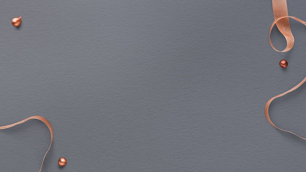 Festive ribbon, gray desktop wallpaper