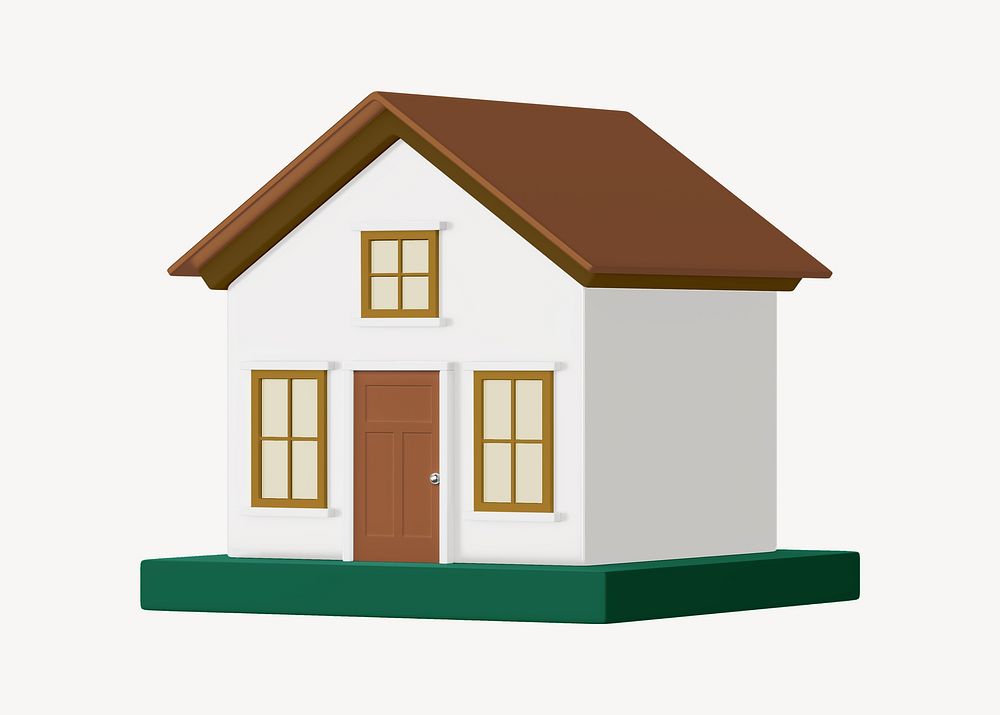 3D home model, element illustration