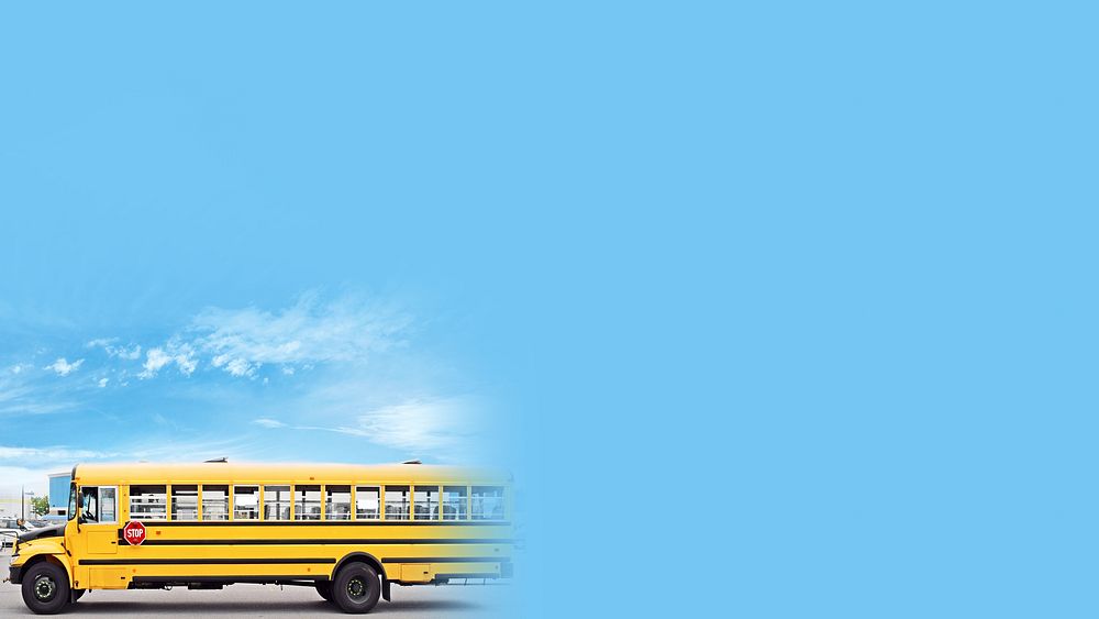 School bus border HD wallpaper