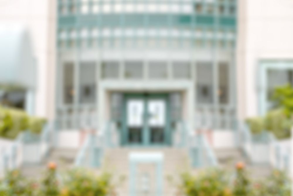 Blurry school building background