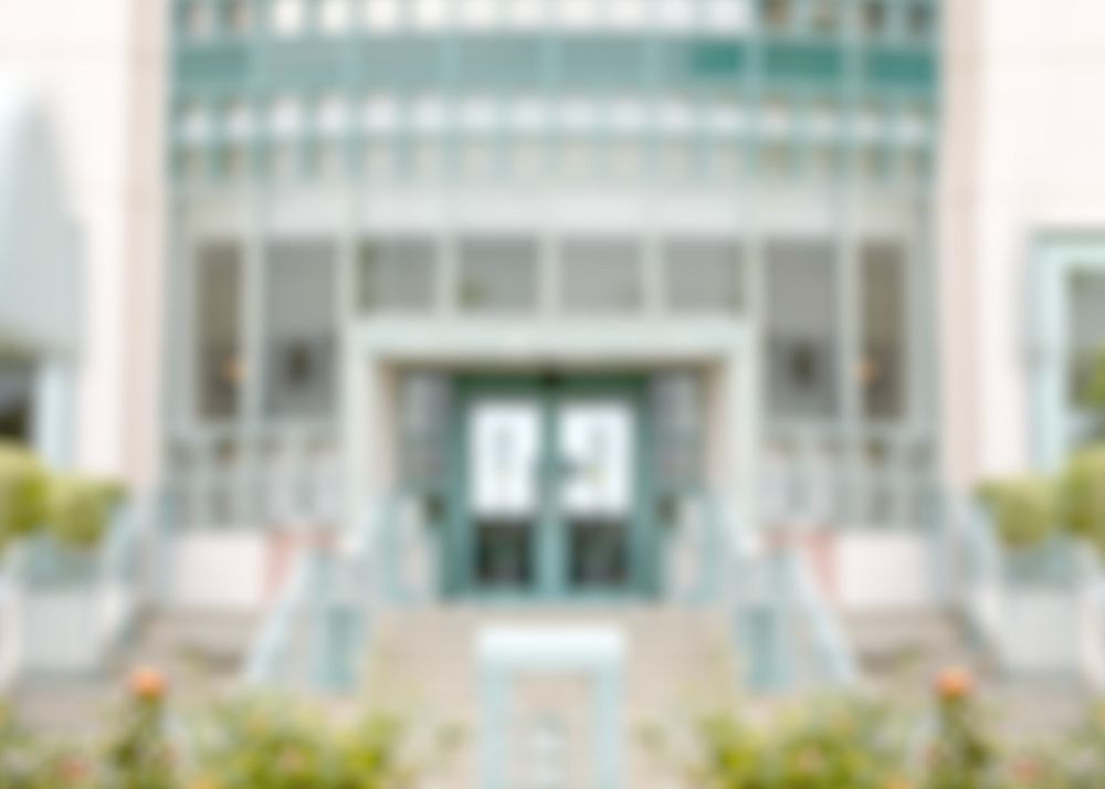 Blurry school building background