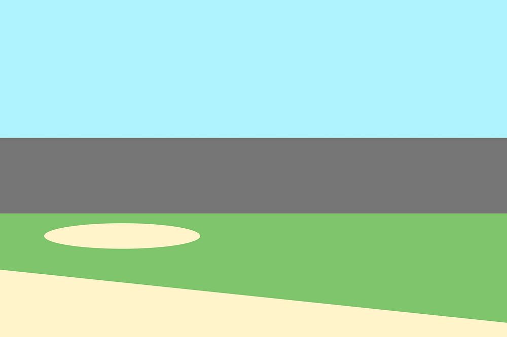 Baseball field background, sports illustration