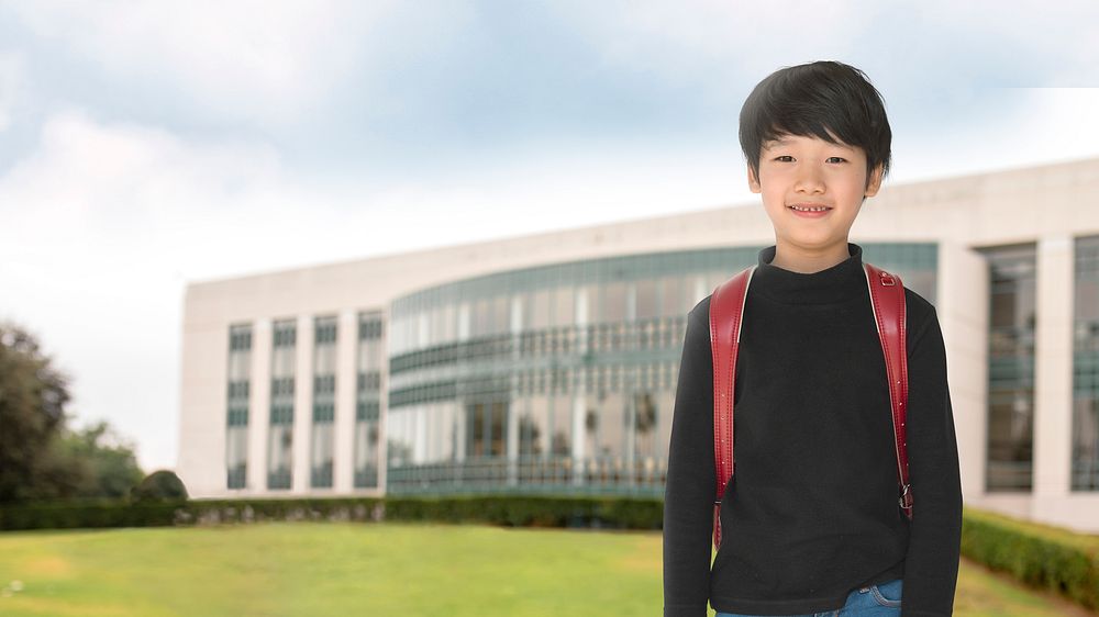 International school student HD wallpaper, smiling boy image