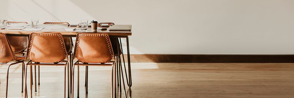 Empty meeting room background