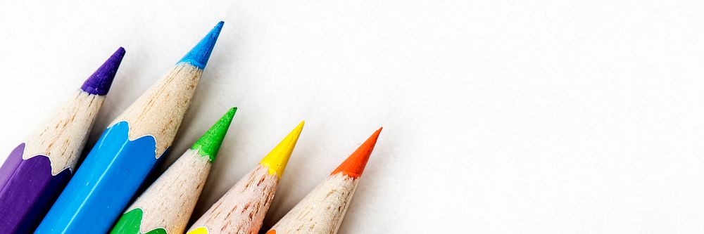 Colorful color pencils background