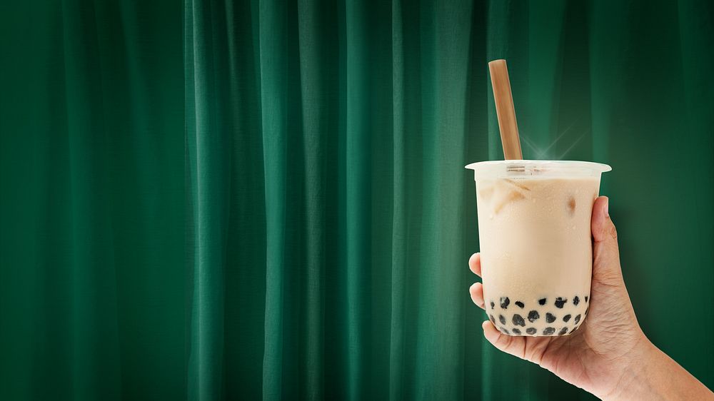 Bubble milk tea desktop wallpaper, drinks image