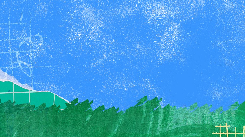 Abstract grass border HD wallpaper, blue sky 