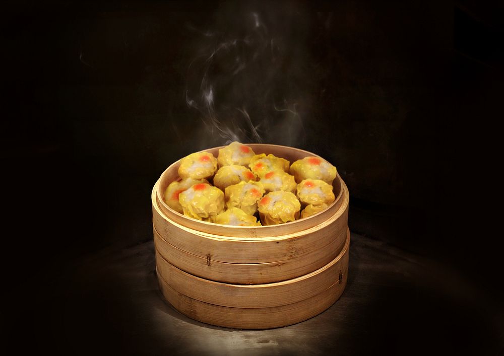 Chinese dim sum background, food image