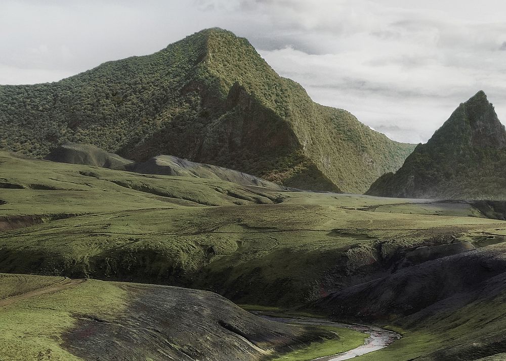 Mountain landscape background, nature image