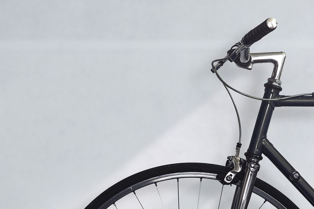 Bicycle closeup background, sustainable lifestyle image