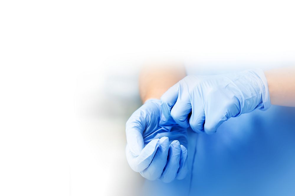 Medical gloves background, health image