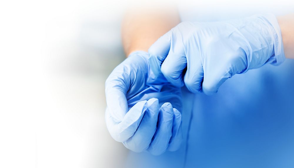 Medical gloves background, health image
